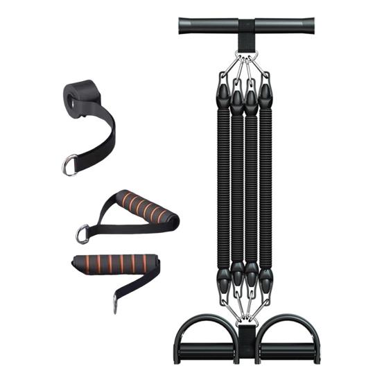 2/3/4-Tube Pedal Puller Resistance Band with Handle Multifunction Elastic Yoga Sit-up