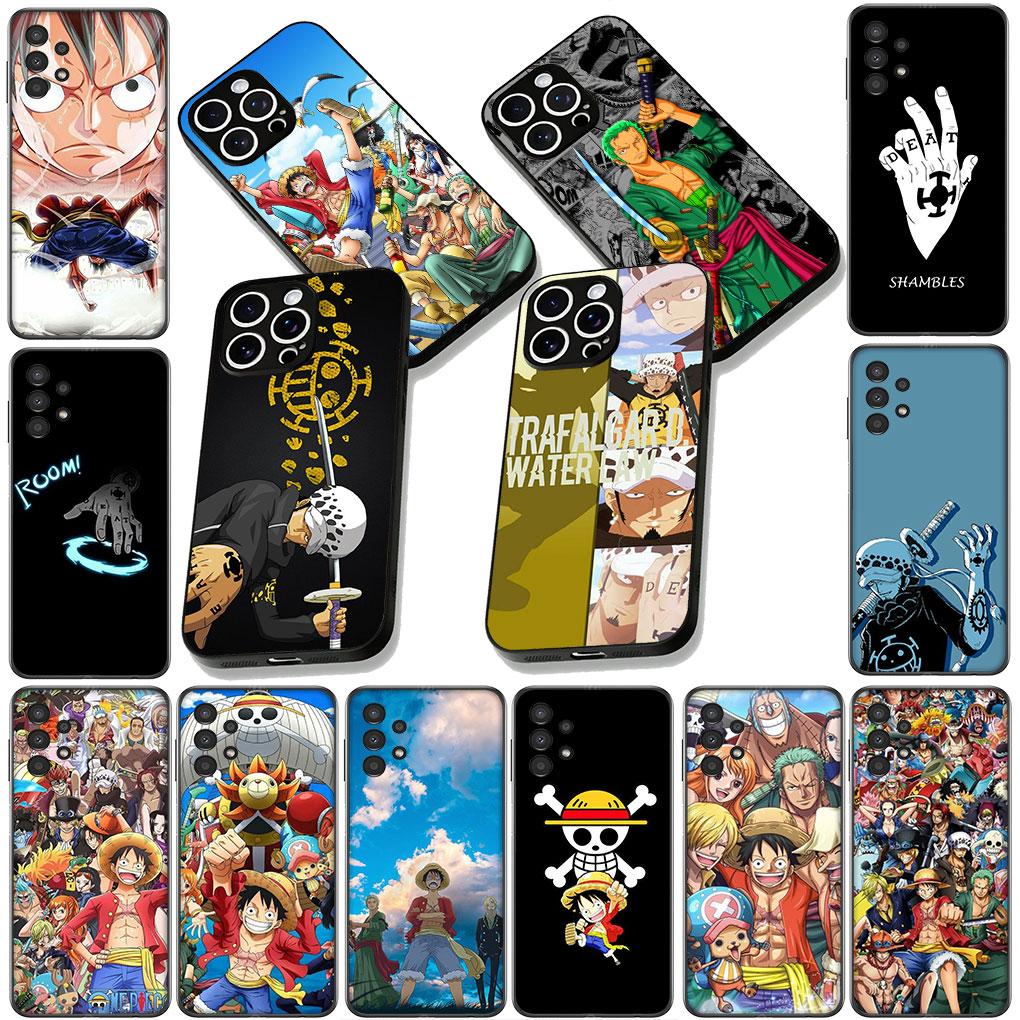 Trafalgar Water Law One D Luffy Pieces Phone Cover for Samsung Galaxy S25 S24 S23 FE Plus Ultra S7 Edge A16 A15 5G s25+ Case