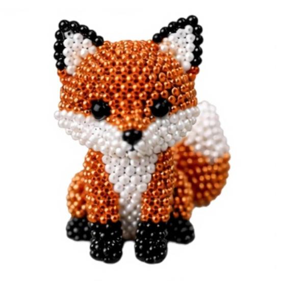 DIY Animal Beading Kit Tiny 3D Beaded Animal Craft Set Cute Animal Bead