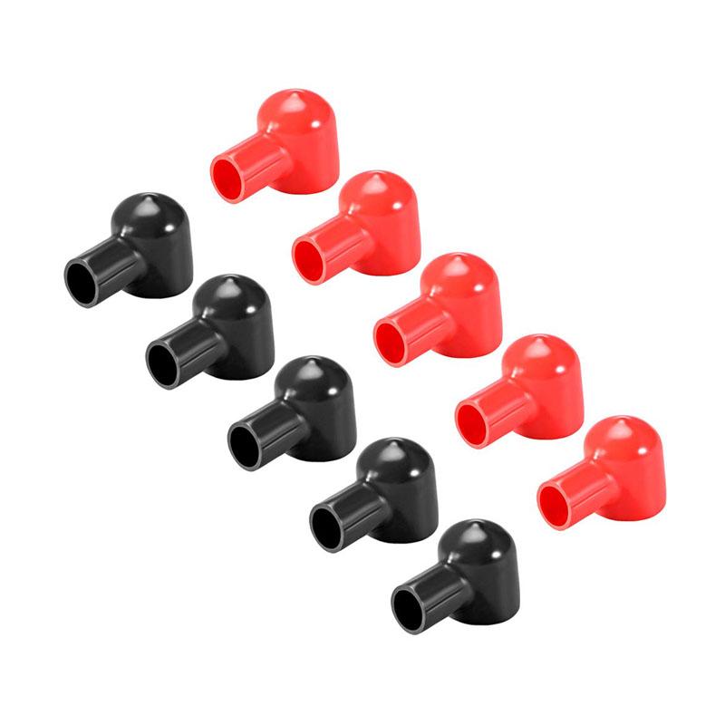 Battery Terminal Boots Insulating Covers Red/Black PVC Cable Lug Protector Cover Lug Caps Car Battery Cathode Positive Terminal