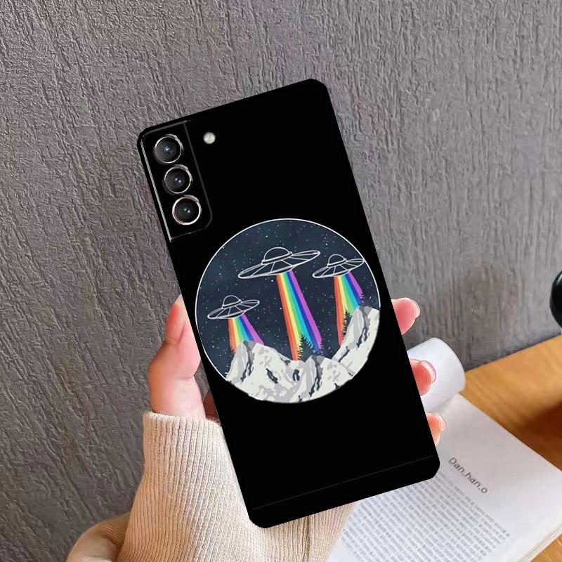 Мультяшный инопланетянин НЛО Мягкий чехол для Samsung Galaxy S20 FE S21 S22 S23 Ultra Note 20 S8 S9 S10 Note 10 Plus Чехол