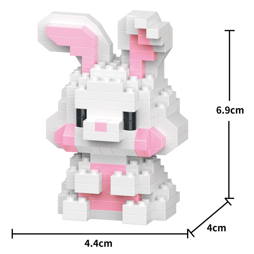 Creative Building Blocks 25 Stypes Cute Animal Cartoon Model DIY Collect Fans Education Toys for Kids Gift for Girls