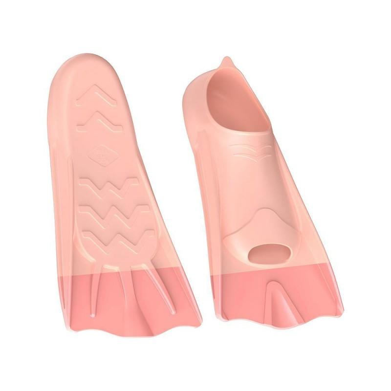 Silicone Swimming Fins Adults Kids Training Snorkeling Freestyle Diving Short Blade Adjustable Fit