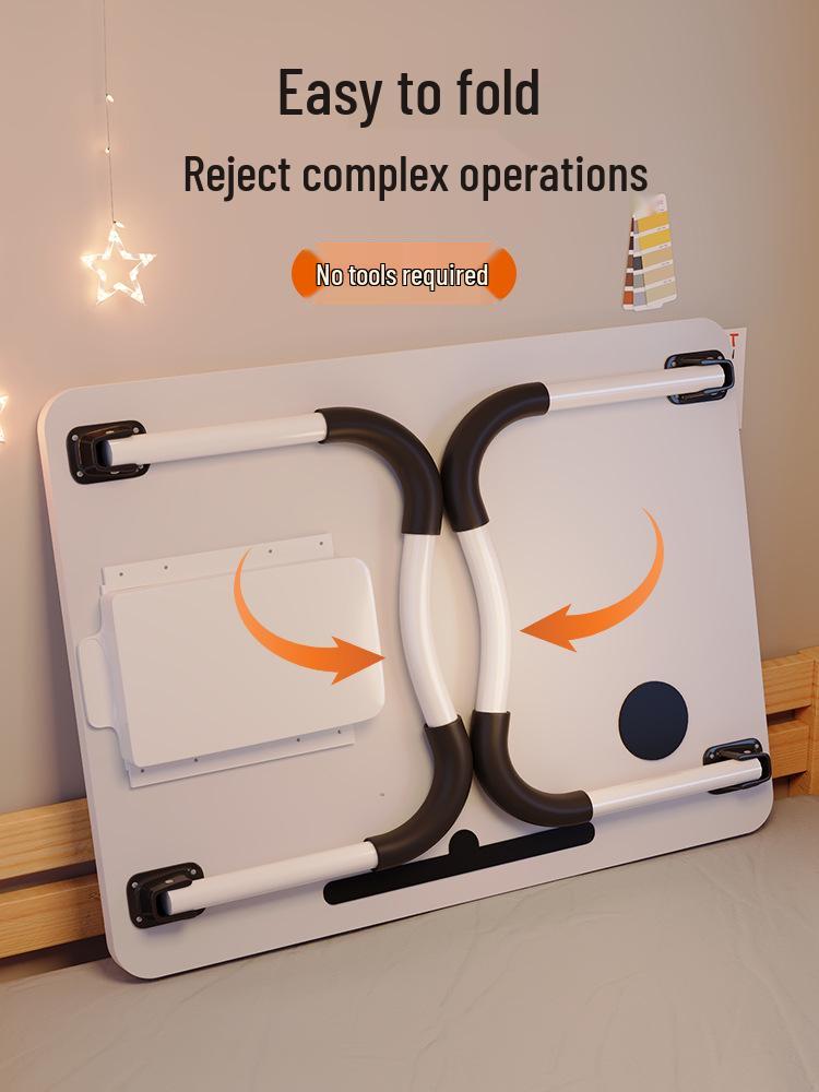 Compact Folding Bedside Table - Study Desk & Laptop Stand