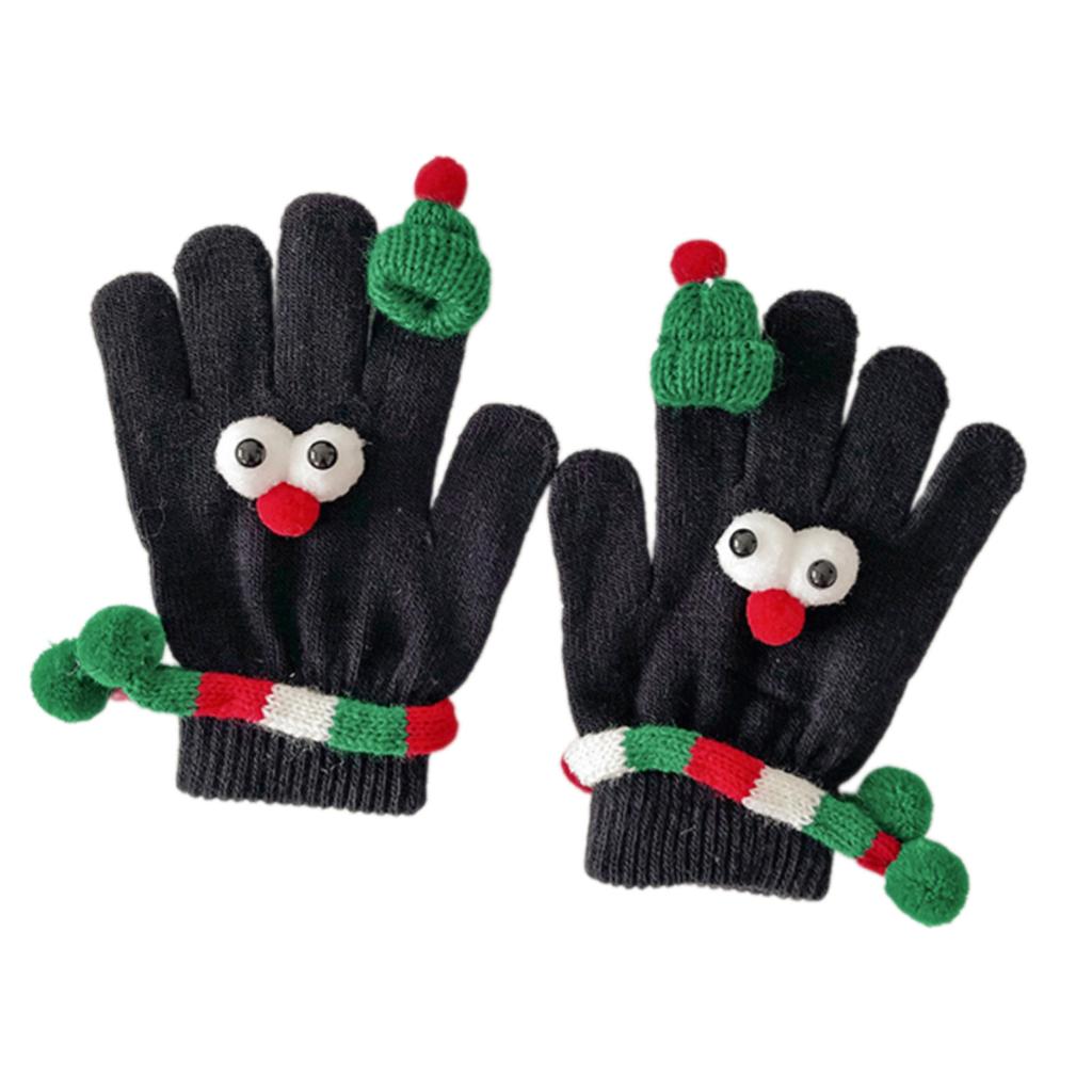 Christmas Party Gloves for Various Ages Soft Knitted Gloves Lovely Festival Theme Hand Gloves/Socks for Family Member