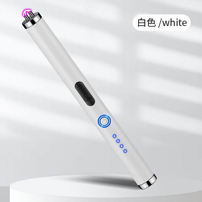 НОВЫЙ Креативный USB-импульсный двойная дуга зажигалка Кухонная с длинной ручкой Зажигалка Уличная ветрозащитная импульсная зажигалка Аксессуар для сигарет Подарок