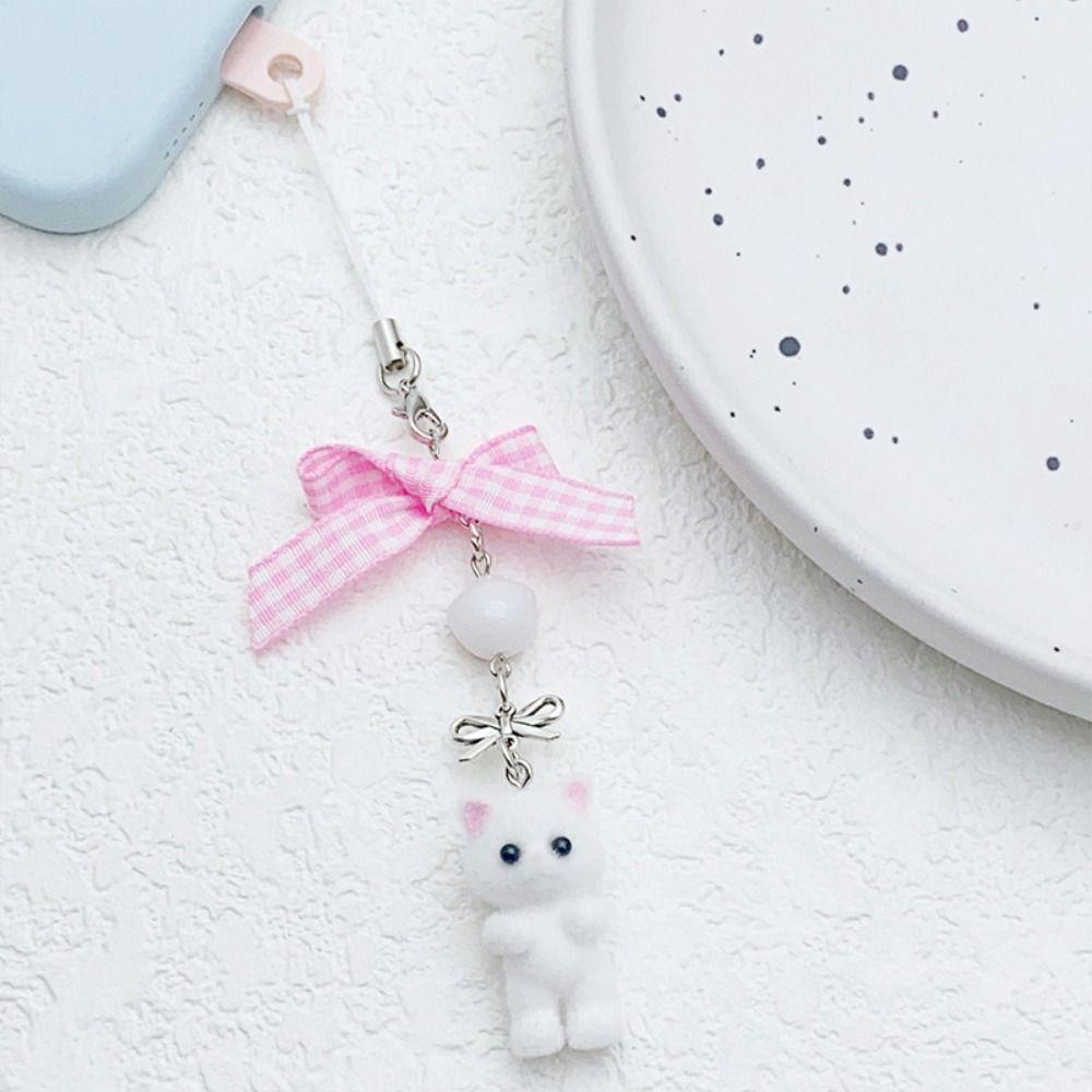 Флокирование Флокирование Кошка Телефон Шнурки Анти Потерянный Кошка Сотовый Телефон Подарок Ювелирные Изделия