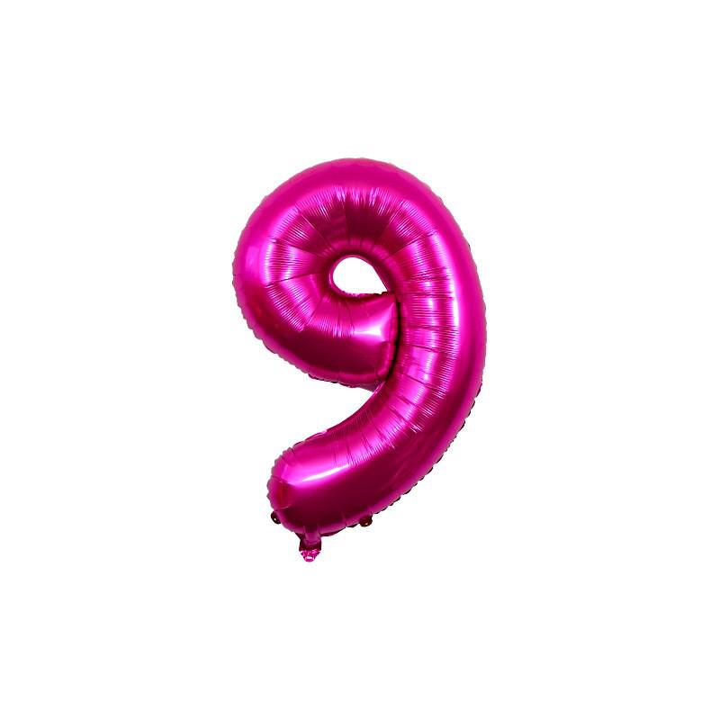 32-Inch US Number Birthday Party Balloons - Individual Aluminum Film