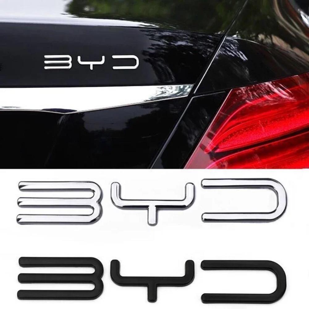 3D Metal Build Your Dreams Letter WORD Logo Emblem Badge Car Bag Signplate Decal Sticker для BYD Han Song Tang Qin PLUS Atto 3