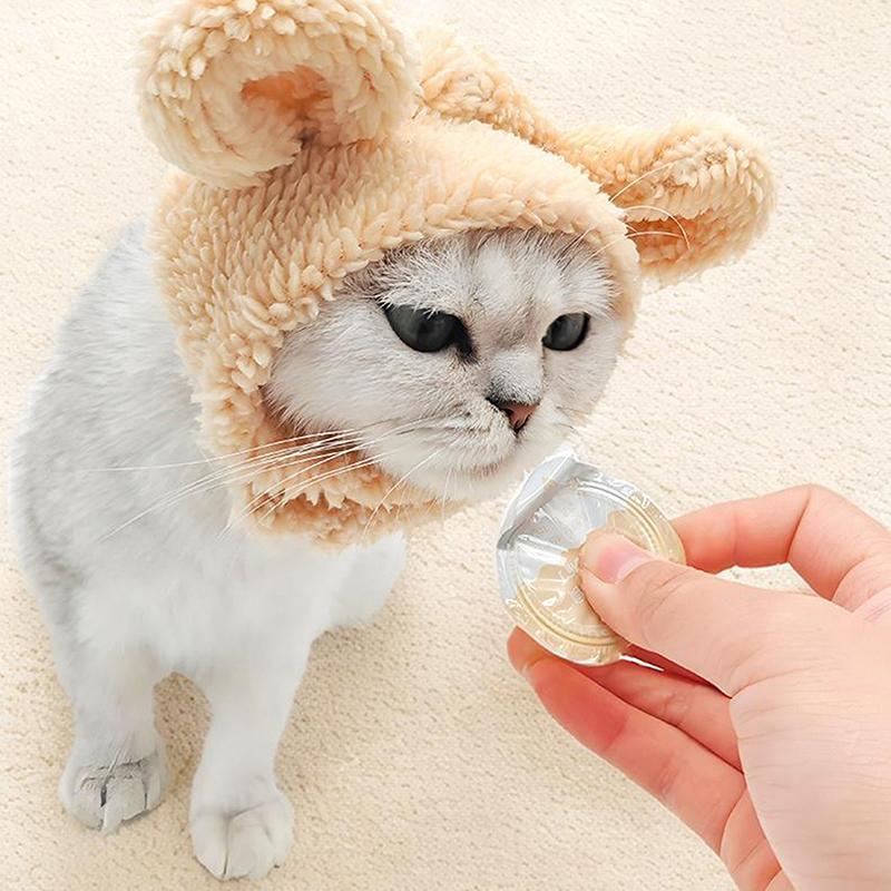 Мультяшный питомец, кошка, косплей, кролик, тигр, шапка, зимняя, теплая, ветрозащитная, шапка для питомца, забавный, милый, головной убор для питомца, товары для питомцев, подарки