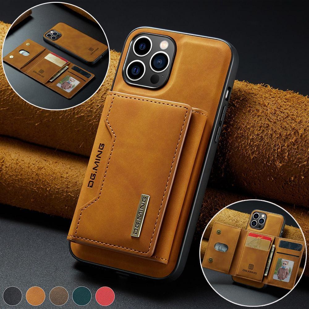 2 In1 Detachable Wallet Card Slot Flip Magnetic Leather Case for iPhone 15 14 Plus 13 12 11 Pro Max for Samsung S23 S22 S21 S20 Ultra Plus A14 A54 A53