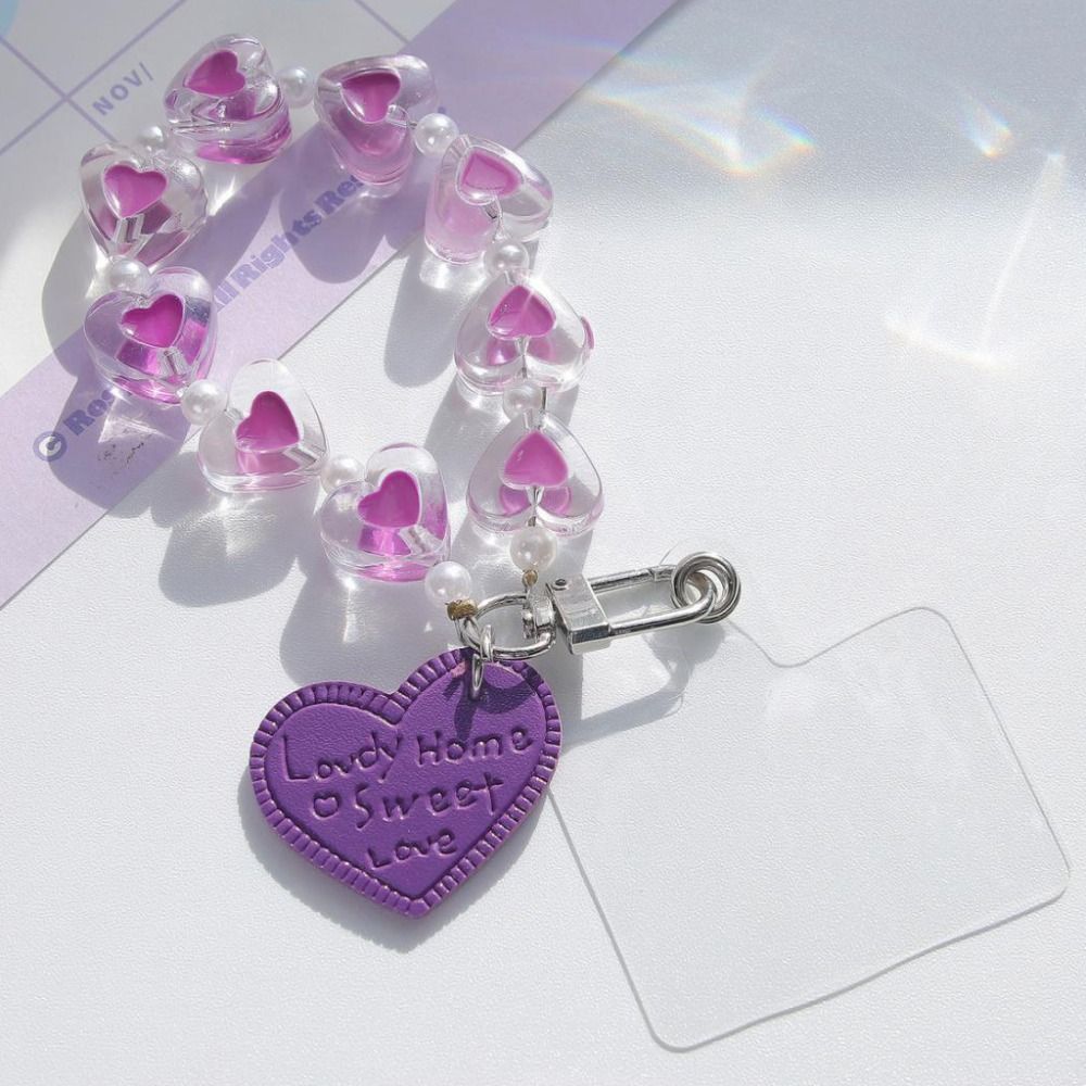 Брелок для мобильного телефона из бусин «Любовь», Защитный от падения браслет против потери телефона, Цепочка для телефона из бусин, Подвеска для телефона