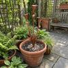 Weatherproof Metal Floral Garden Stake Handcrafted Three Calla Lilies Sculpture  Patio