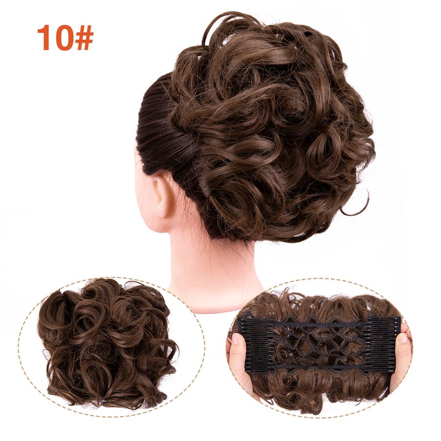 Грязная расческа на заколке для волос в виде пучка, 1 шт., взлохмаченная прическа, наращивание волос, пучок, вьющиеся шиньоны, резинки для волос для женщин и девочек