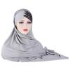 2 In 1 Bonnet Hat Excellent Skin-touch Elastic Band Long Scarf Shining Sleep Beanie