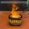Home Room Fragrance Aroma Diffuser Electric Ultrasonic Cool Mist Air Humidifier With Flame Lamp Silent Essential Oil Diffuser
