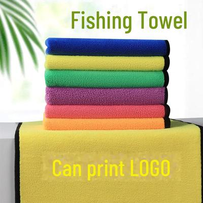 Двустороннее влаговпитывающее полотенце для рыбалки и мытья автомобиля с логотипом