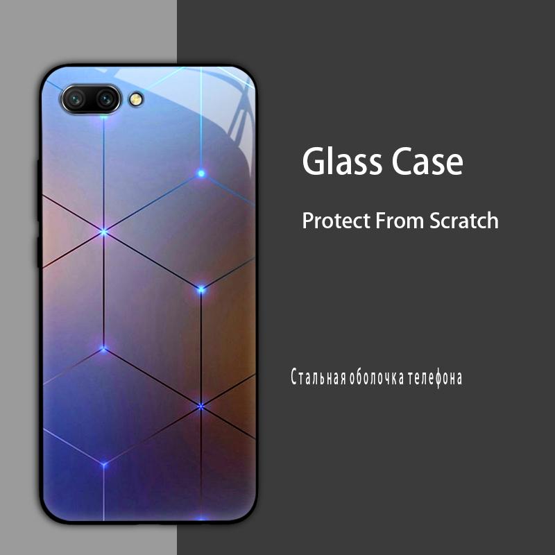 Чехол для Huawei Honor 10 Чехол из закаленного стекла для Huawei Honor 10 Lite Чехол для телефона Honor10 COL-AL10 COL-L29 Мраморный чехол Бампер