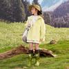 Girls' Lightweight Hooded Outdoor Windbreaker Jacket