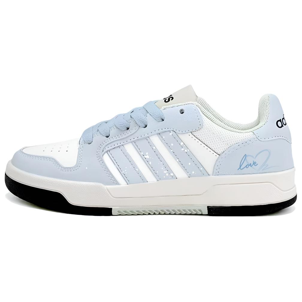 Adidas ENTRAP Light Blue Love Shadow Synthetic Leather, Split Cow Leather Slip Resistant Cushioning Abrasion Resistant JI2546(Team1155-)