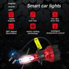 2Pcs H4 LED H7 Auto Car Headlight 9005 9006 H3 H13 H8 880 H27 9004 9007 H11 881 LED H1 K5 55W 6000LM 6000K Automobile Bulb