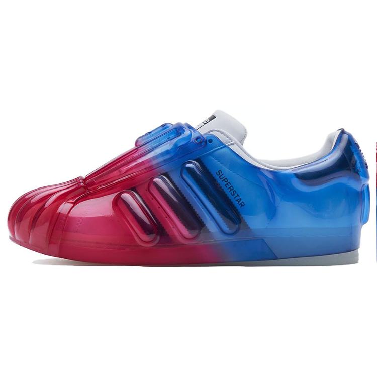 adidas Оригинальные кроссовки Superstar Bubble Shell Toe с низким верхом Мужские кроссовки Красный Синий IH8173