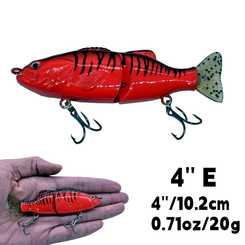 Рыболовные приманки, 2 шарнирные приманки для плавания, воблер, Реалистичная рыба, жесткая приманка, рыболовный крючок, приманки для форели, окуня, окуня, мускуса, 4 дюйма, 7,8 дюйма