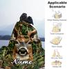 Deer1 Customize Your Name Blanket Cozy Personalized Blanket Durable Comfort Throw For Seaside Sofa Bedding Picnics Ideal for All Seasons