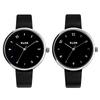 Пара часов Популярные часы Простые стильные часы для пары KLON PASS TIME ELFIN 38 мм [ЧЕРНАЯ ПОВЕРХНОСТЬ]