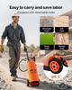 Industrial Concrete Sprayer with Wheeled Cart, 14L Stainless Steel Sprayer, Heavy Duty Tri-Poxy Pump Sprayers, 52cm Wand, 1.2m & 3m Hoses, 2 Brass