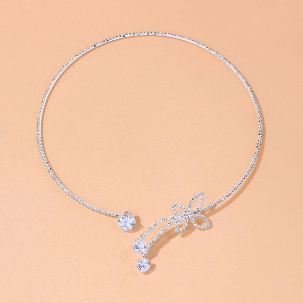 Delicate Adjustable Open Butterfly Collar Toque Jewelry Women Round Necklace Accessories