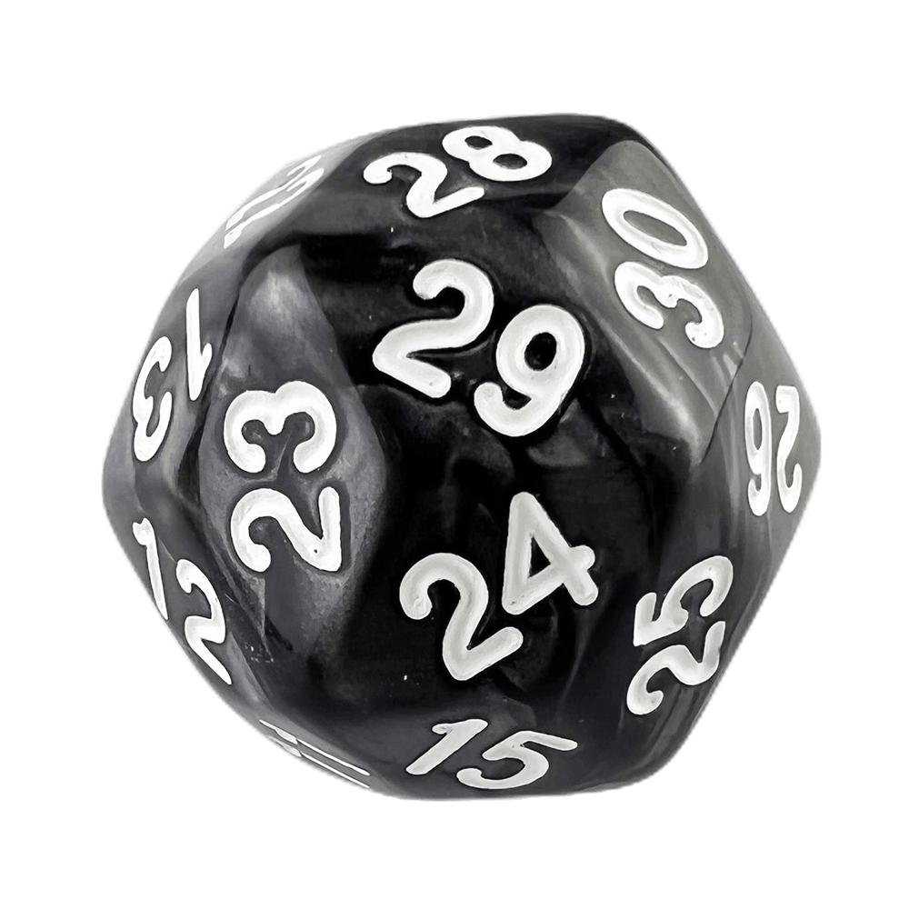 Dice D30 Polyhedral Dice Marble Effect Dice for Role Plsying Game Board Game Accessories