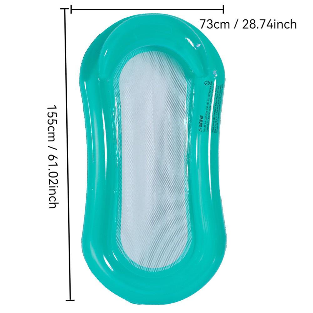 Mesh Backrest Recliner Inflatable Floating Chair with Sequin Design