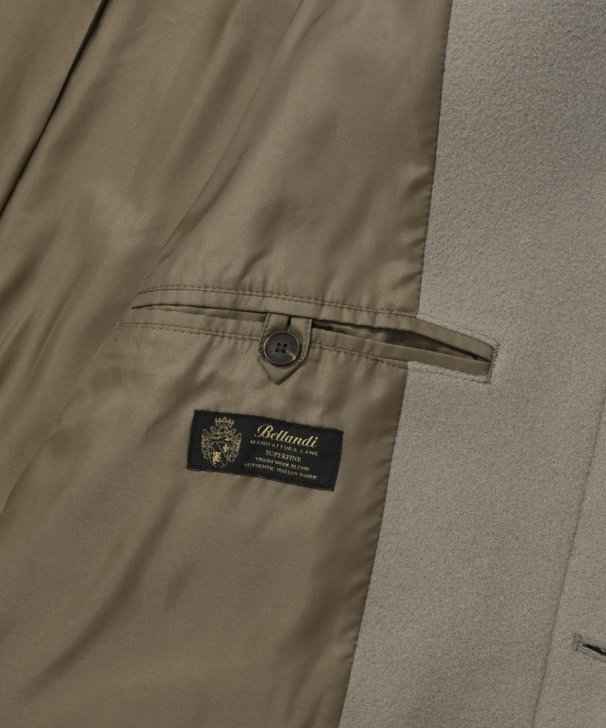 Covernat Wool Balmacaan Coat Beige