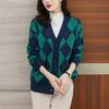 Женский кардиган-свитер Весенне-осенняя новинка Свободный короткий Облегающий Темпераментный Повседневный Вязаный жакет
