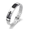 Black Gold Plated Cross Stainless Steel Bracelet for Men, Chain Jewelry Accessory, Punk Bracelets, High Quality
