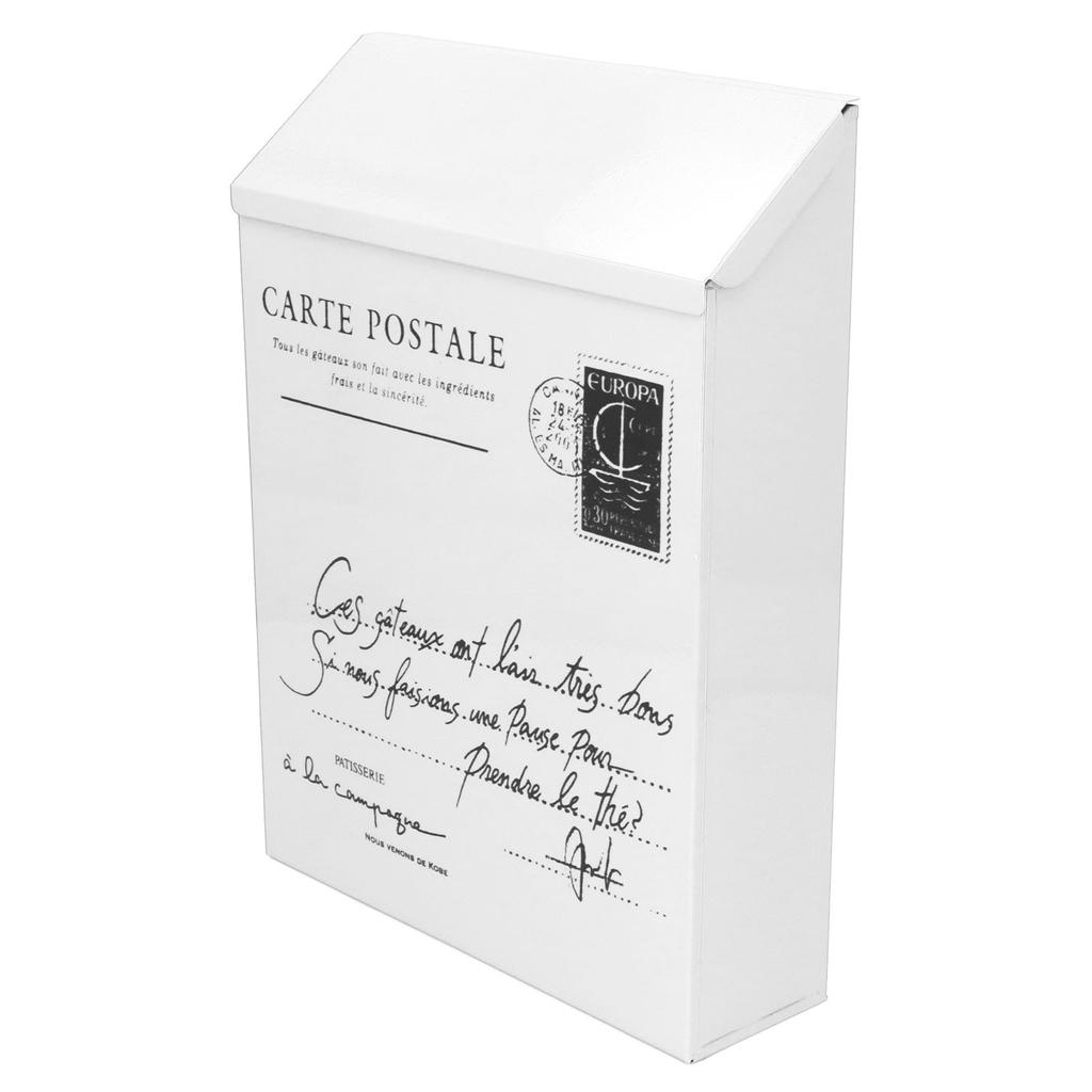 Железный почтовый ящик настенный в деревенском стиле, запираемый на 2 ключа, 3 крючка, водонепроницаемый ящик для предложений для дома, офиса