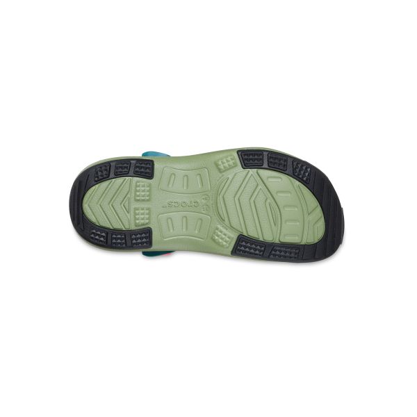 Crocs Кроксы для трейла с карманами, унисекс, зеленые, мульти, 212809-2DA