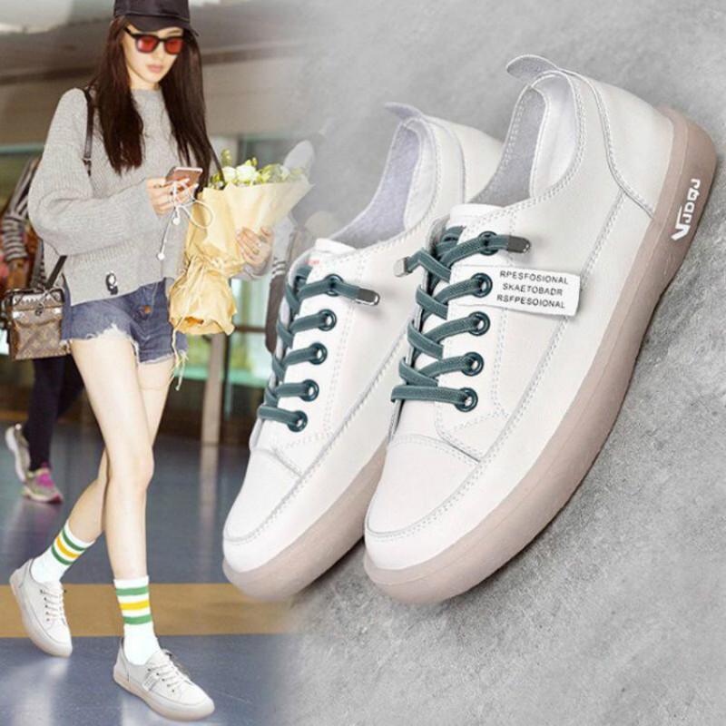 Женские белые туфли из натуральной кожи, женские весенние студенческие универсальные повседневные туфли с сухожильной подошвой на плоской подошве