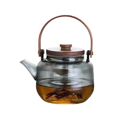 Стеклянный чайник Chaxun с грецким орехом