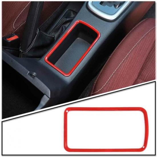 ABS Red Center Console Gear Shift Storage Box Trim For Toyota Hilux 15-21