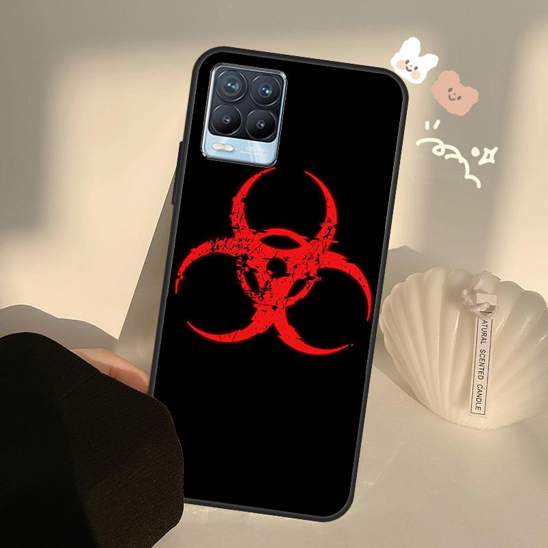 Чехол с символом биоопасности для Realme C71 C63 C61 C55 C51 C53 C25 C65 C67 C75 11 12 13 14 15 Pro Plus GT6 GT7 Pro