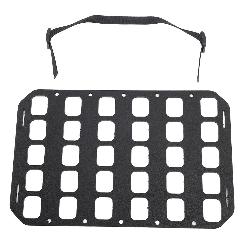 Molle Panel Black with Handle PP Fixed Holes Design Molle Organizer Panel for Wall Box Backpack