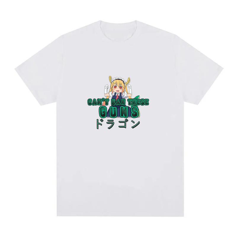 Anime Miss Kobayashis Dragon Maid Tshirt Kawaii Unisexga Print Tee Unisex Oversized Shortsleeve Crewneck Harajuku Streetwear Tops