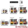 2D flat printing 2pcs Curtain Drapes Spring Butterflies and Flowers Digital Printed Polyester Drapes All Season Party & Holiday