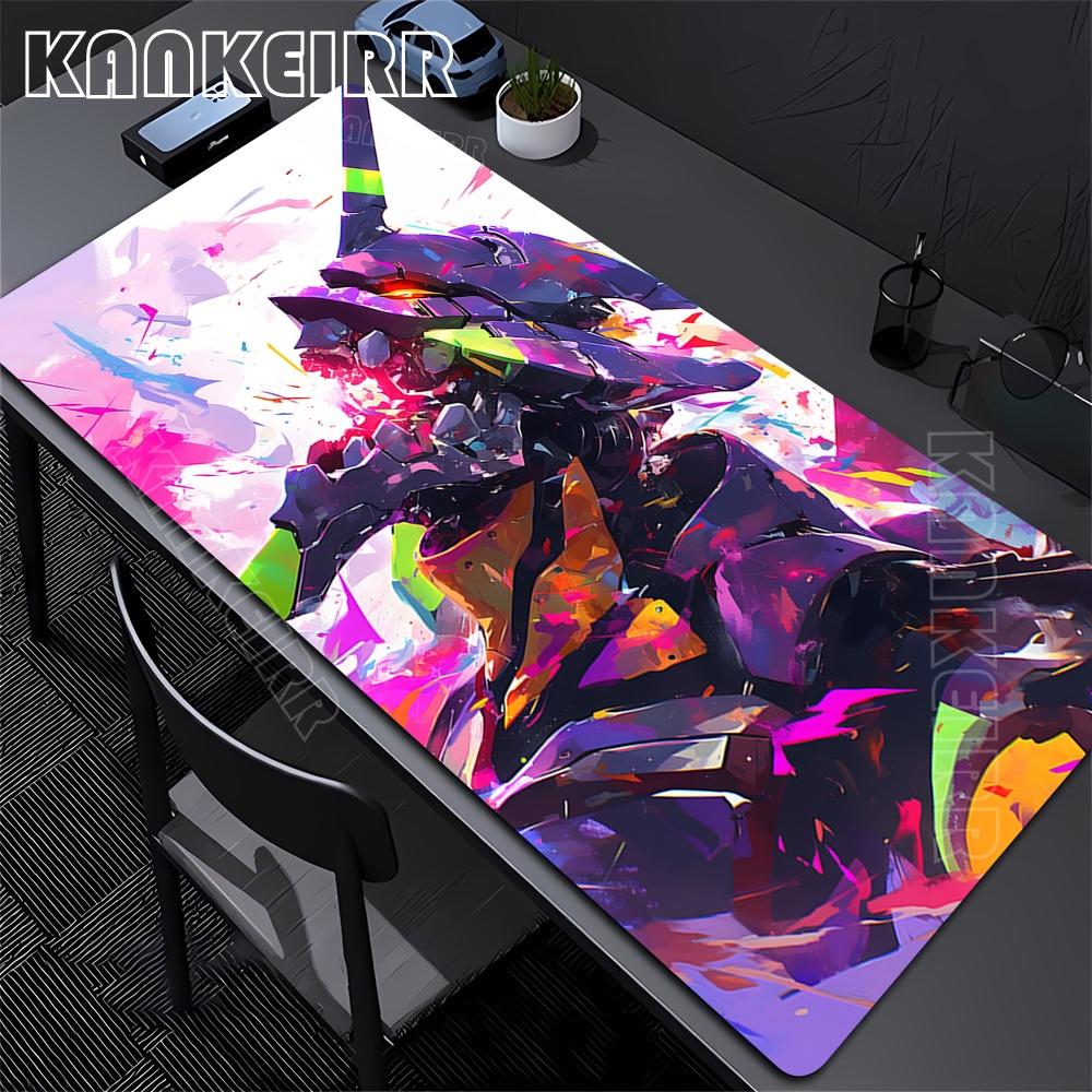 Mousepad XXL Large Evangelions Mouse Pads Pc Accessories Gaming Mouse Mat Office Computer Keyboard Desk Mat Anti-slip Big Carpet