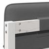 Upholstered Headboard with Headboard in White and Light Grey 75 cm
