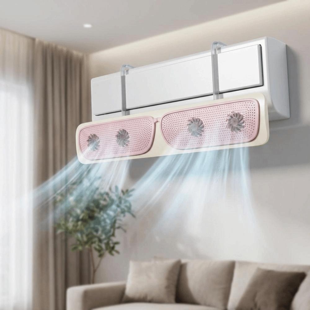 Silent Air Conditioner Outlet Baffle Anti Direct Blowing Air Diverter Cover Cold Environment