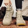 Мужские серые пустынные ботинки Chakkas, повседневные походные ботинки, черные кроссовки, студенческие скейтбордические туфли больших размеров с высоким верхом