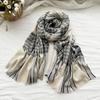 Fashionable and Versatile Imitation Cashmere Autumn and Winter Scarf for Men New Plaid Warm Scarf for Women